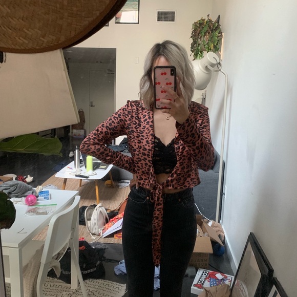Nasty Gal Tops - NASTY GAL leopard shirt Nasty Gal Tops - NASTY GAL leopard shirt